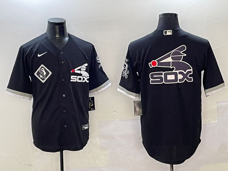 Men Chicago White Sox Blank Black Game Fashion 2025 Nike MLB Jersey style 6->chicago white sox->MLB Jersey